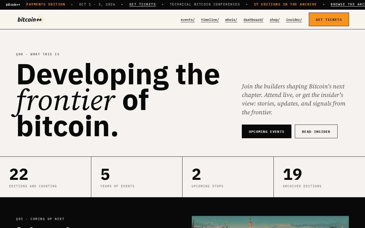 bitcoin++ website screenshot