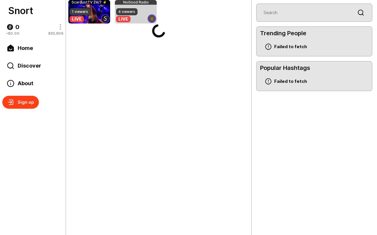 Snort Social website screenshot